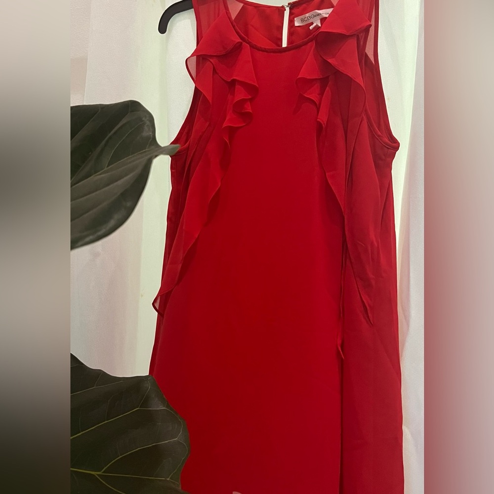 BCBGeneration red dress ruffle Size Small Mini Dress